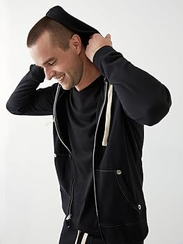 Amazon.co.jp: True Religion Men's Buddha Logo Zip Hoodie, Black, S